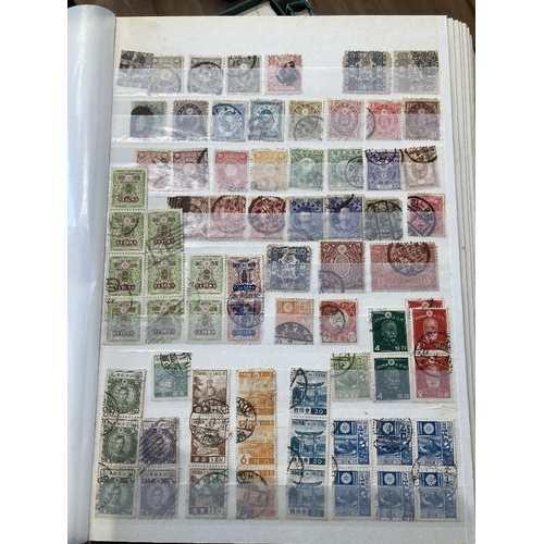 105 - STAMPS : Eight stockbooks with Foreign and Commonwealth stamps mint and used better stamps spotted (... 