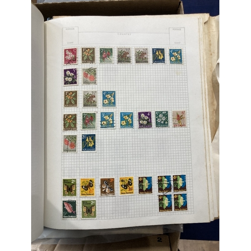 110 - STAMPS : Mixed box of various albums and loose stamps, mainly GB and with some mint postage noted