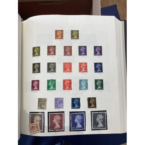 52 - STAMPS : Mixed box of Commonwealth and GB in albums, album pages and stock cards, good value lot and... 