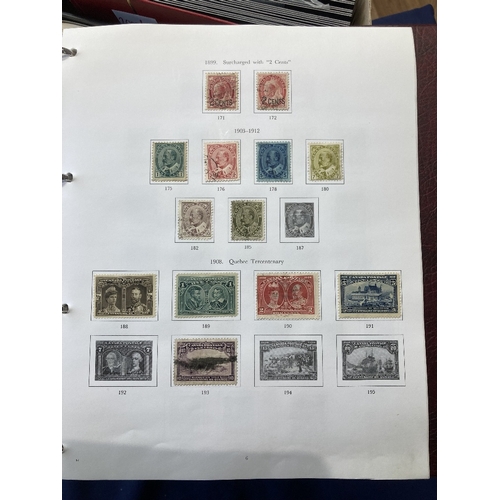 52 - STAMPS : Mixed box of Commonwealth and GB in albums, album pages and stock cards, good value lot and... 