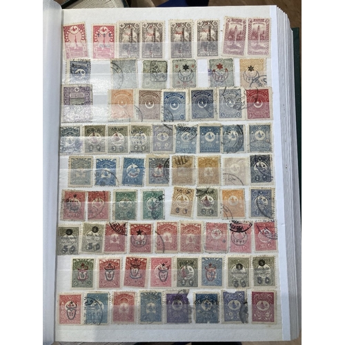 67 - STAMPS : Eight Stockbooks of All World stamps mint and used, sure to reward a careful view