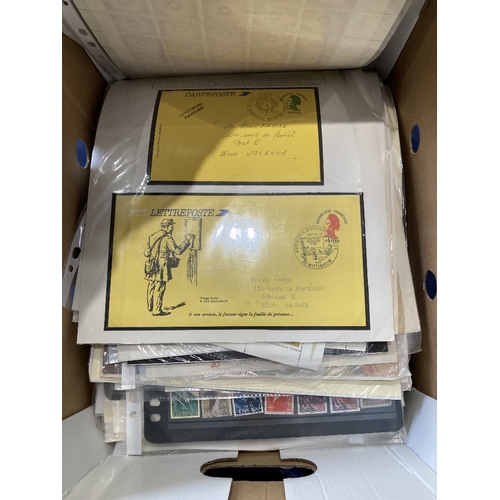 74 - STAMPS : Glory box of covers and album pages , a great rummage box to get stuck into !