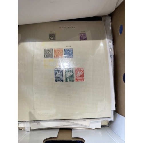 74 - STAMPS : Glory box of covers and album pages , a great rummage box to get stuck into !