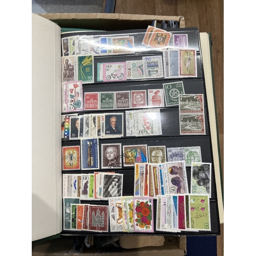 77 - STAMPS : Mixed glory box of various albums of Germany ,stockbooks,  club packets etc