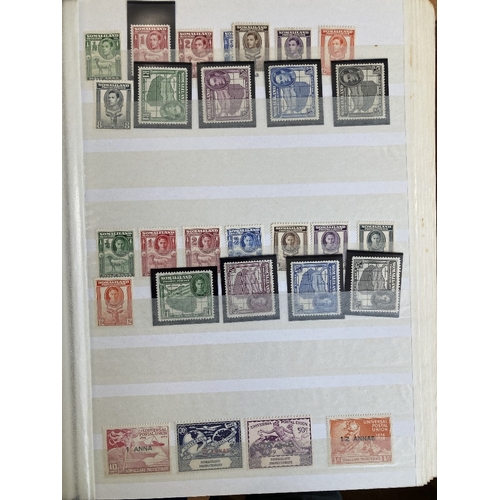 41 - STAMPS : BRITISH COMMONWEALTH, a mint & used assortment in two large stockbooks with GB, Commonwealt... 