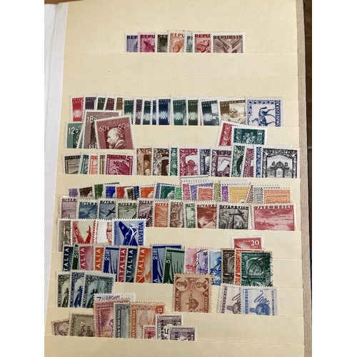 63 - STAMPS : All World in three stockbooks mint and used better spotted including mint Third Reich etc