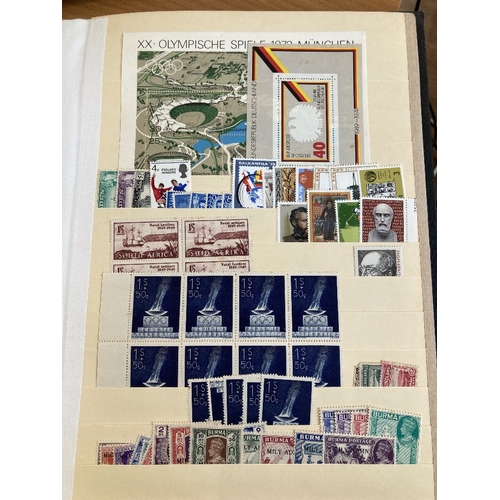 63 - STAMPS : All World in three stockbooks mint and used better spotted including mint Third Reich etc