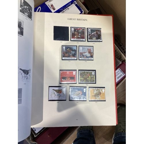 56 - STAMPS : Ten Albums of GB and Commonwealth mint and used