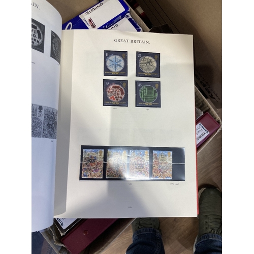 56 - STAMPS : Ten Albums of GB and Commonwealth mint and used