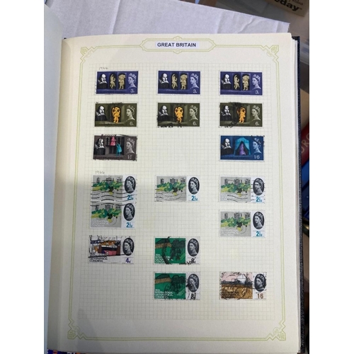 56 - STAMPS : Ten Albums of GB and Commonwealth mint and used