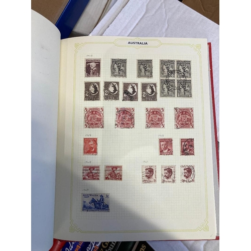 56 - STAMPS : Ten Albums of GB and Commonwealth mint and used