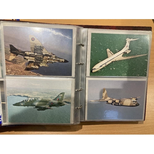 11 - Album of postcards of aviation including Concorde, RAF etc ( over 100 cards)