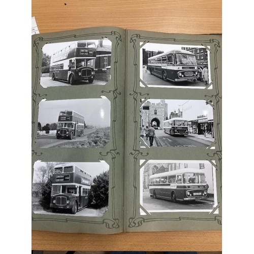 2 - Old Postcard album with cards of East Kent and Maidstone and District Buses, lots of lovely old nost... 