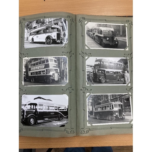 2 - Old Postcard album with cards of East Kent and Maidstone and District Buses, lots of lovely old nost... 