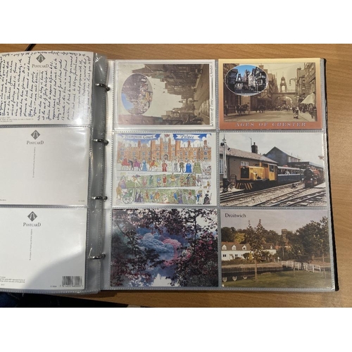 21 - Large album of tourist type postcards (approx 250 cards)