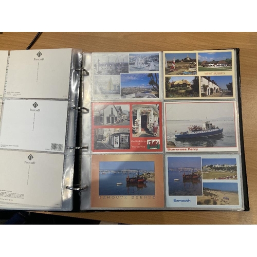 21 - Large album of tourist type postcards (approx 250 cards)