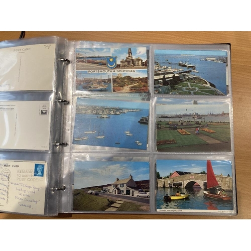 23 - Large album of modern tourist postcards, many scenes you will recognise (approx 250 cards) heavy alb... 