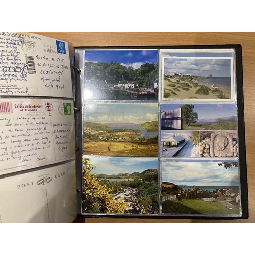 25 - Large album of postcards of Scotland (approx 230 cards) heavy album