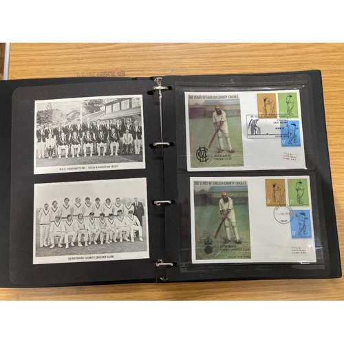 73 - STAMPS 1973 Cricket covers 100 years of English Cricket collection (unsigned)