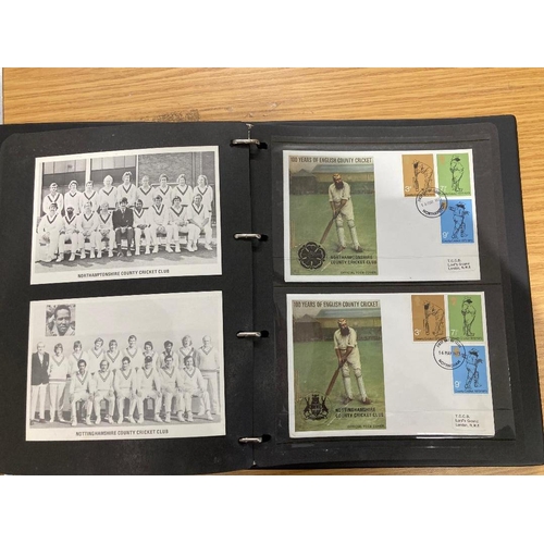 73 - STAMPS 1973 Cricket covers 100 years of English Cricket collection (unsigned)