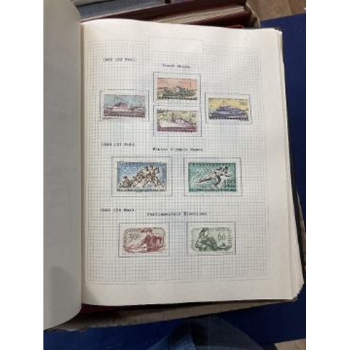 63 - STAMPS : World accumulation in nine albums and stock books, Hungary, New Zealand, Spain, Belgium, Cz... 