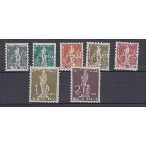 206 - STAMPS WEST BERLIN 1949 75th Anniversary of Universal Postal Union, a fine M/M set, SG B54-60. Cat £... 