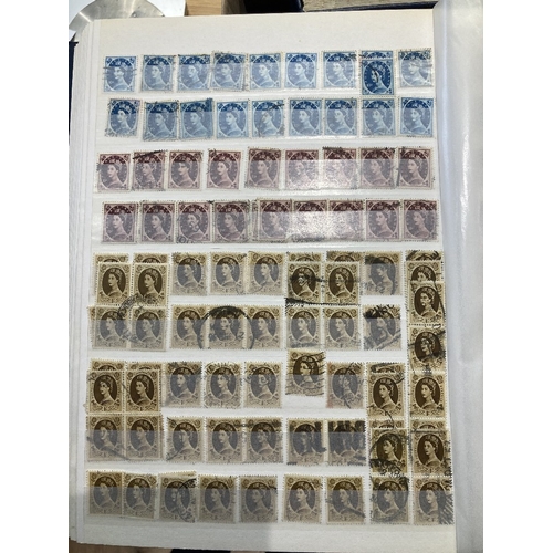 80 - STAMPS Seven large stockbooks of used duplicated GB stamps Edward VII to QEII with watermark varieti... 