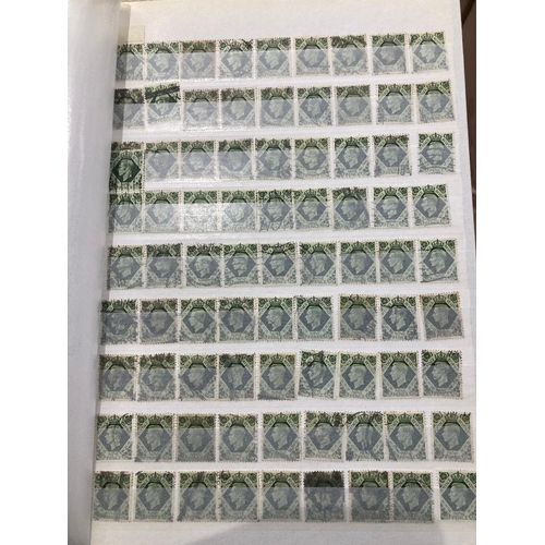 80 - STAMPS Seven large stockbooks of used duplicated GB stamps Edward VII to QEII with watermark varieti... 