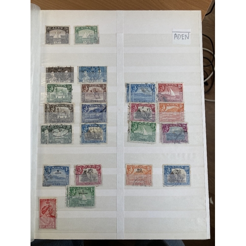 307 - STAMPS : BRITISH COMMONWEALTH in two large green stockbooks, mainly used, reasonable early material ... 