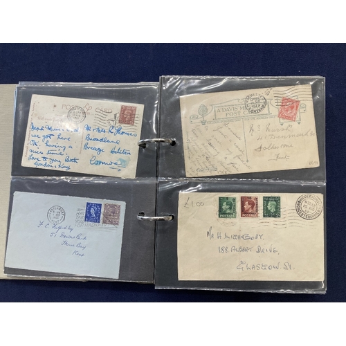 308 - STAMPS POSTAL HISTORY Album of EDVII to GVI postal history including postal stationery etc  (120 ite... 