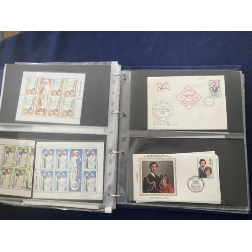 310 - STAMPS FIRST DAY COVERS Five albums of covers including Princess Diana covers