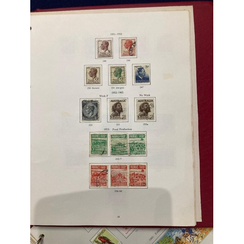 311 - STAMPS AUSTRALIA Used collection in two printed albums 1913 to 1995, mixed condition