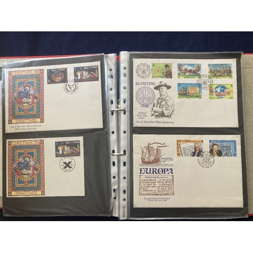 86 - STAMPS CHANNEL ISLANDS Box of various albums and folders of Channel Islands and Isle of Man stamps a... 