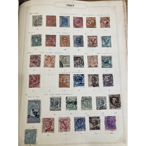 314 - STAMPS : World stamps in two albums mainly used reasonable early material