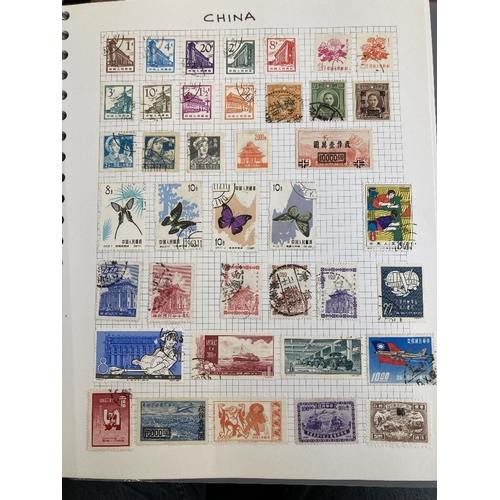 314 - STAMPS : World stamps in two albums mainly used reasonable early material