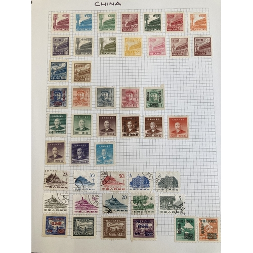 314 - STAMPS : World stamps in two albums mainly used reasonable early material