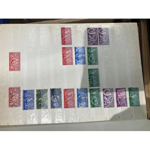 79 - STAMPS GREAT BRITAIN : Eight stock books plus spring back album plus a couple of FDC albums. Good GB... 