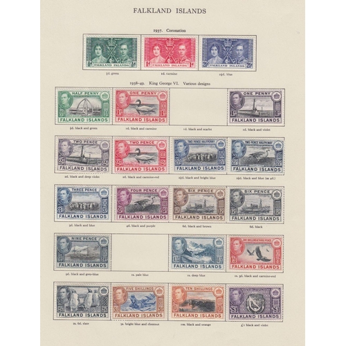 1 - STAMPS : BRITISH COMMONWEALTH, a fine mint George VI collection housed in a New Age printed album, w... 