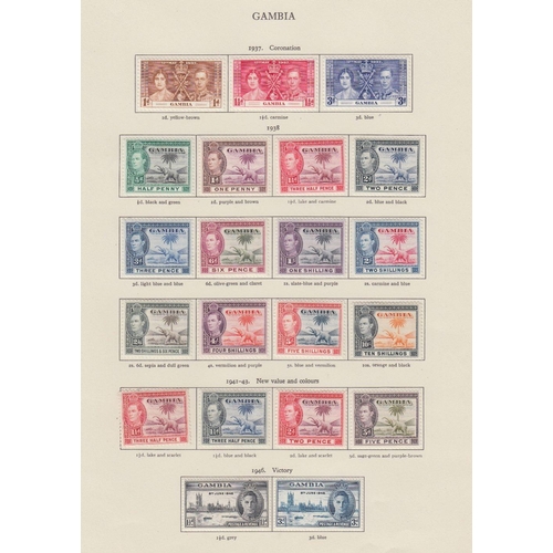 1 - STAMPS : BRITISH COMMONWEALTH, a fine mint George VI collection housed in a New Age printed album, w... 