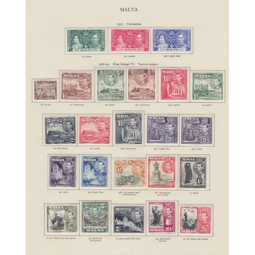 1 - STAMPS : BRITISH COMMONWEALTH, a fine mint George VI collection housed in a New Age printed album, w... 