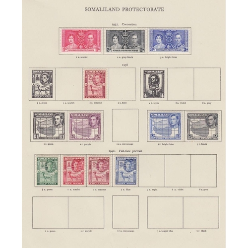 1 - STAMPS : BRITISH COMMONWEALTH, a fine mint George VI collection housed in a New Age printed album, w... 