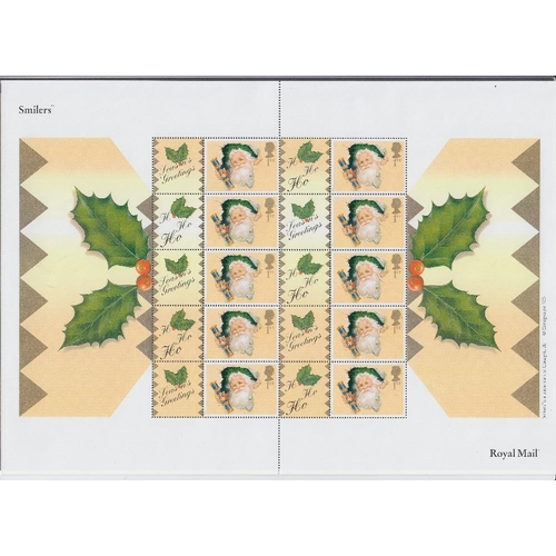 242 - STAMPS GREAT BRITAIN 2001 CONSIGNIA Smiler sheet pair plus the 2001 hallmarks (retail £1000+)