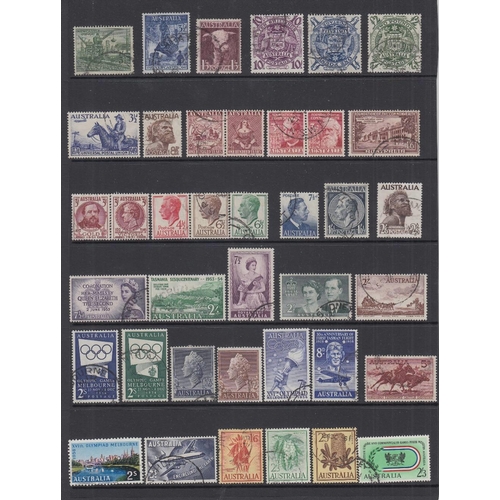 278 - STAMPS AUSTRALIA Used selection fine used 1918- 1970 on stock pages