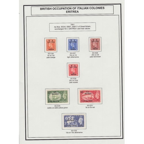 3 - STAMPS : COMMONWEALTH GVI mint collection in six homemade albums and pages, mainly part sets but the... 