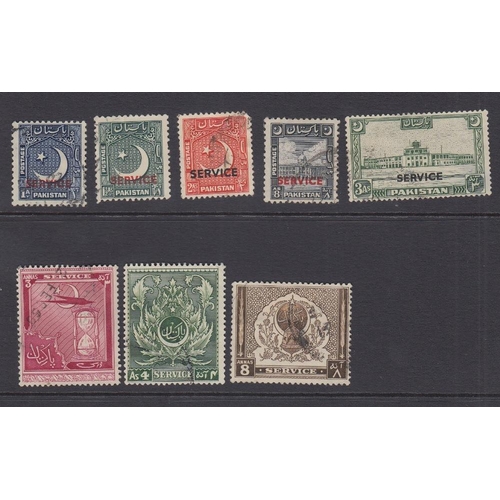 522 - STAMPS PAKISTAN GVI used selection on stock page values to 10r STC £319