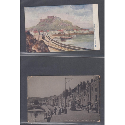 82 - CHANNEL ISLANDS, 39 mostly pre-war postcards from Jersey, Guernsey, Sark etc. A mixture of used & un... 