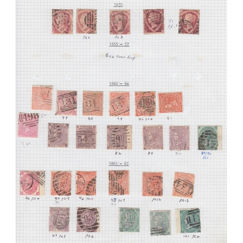 127 - STAMPS GREAT BRITAIN : 1841 to 1936 mint and used collection in an album with some useful Victorian ... 