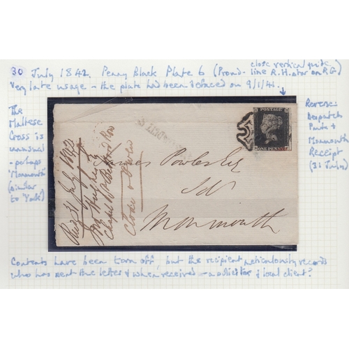 160 - GREAT BRITAIN POSTAL HISTORY QV Postal History collection including six Mulready envelopes, caricatu... 