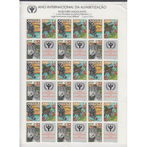 74 - STAMPS : Small collection of mixed thematics on pages, Birds, Olympics, butterflies etc