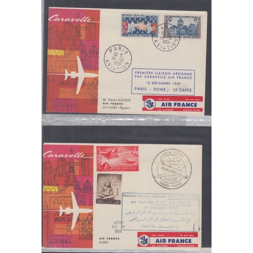 90 - AIRMAIL COVERS : WORLD, a selection of 90+ various covers, including first flights, commercial airma... 